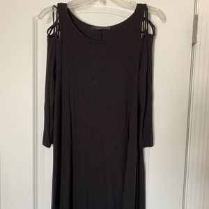 Black shift dress